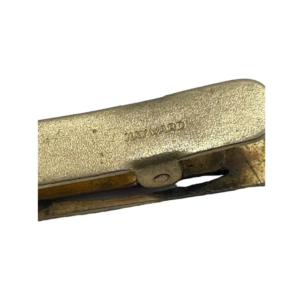 WEH CO Walter E. Hayward Gold‎ Tone Men’s Bar Pin blank monogram Mini Vintage